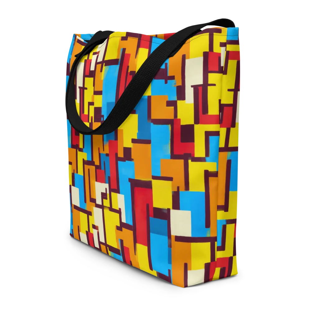 Bauhaus Voltage on Large Tote Bag W/ Pocket — Front