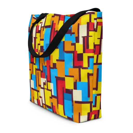 Bauhaus Voltage on a Large Tote Bag W/ Pocket