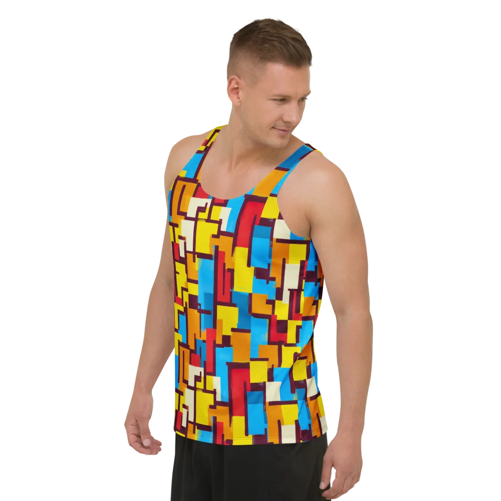 Bauhaus Voltage on Men's Tank Top — Left Front