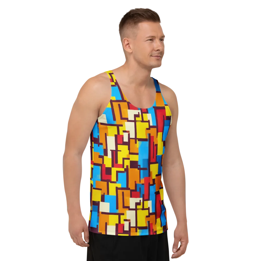Bauhaus Voltage on Men's Tank Top — Right Front