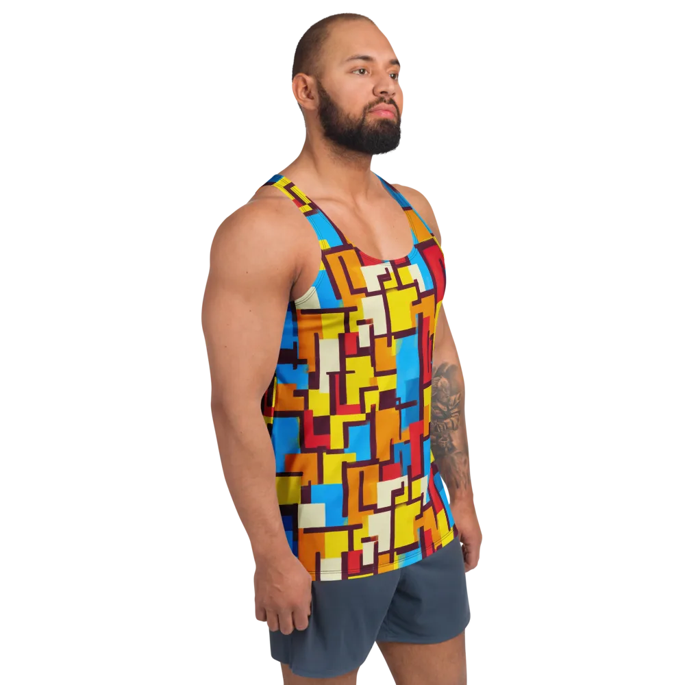 Bauhaus Voltage on Men's Tank Top — Right Front