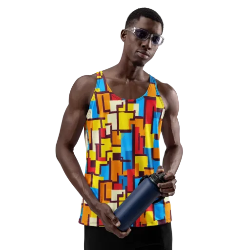 Bauhaus Voltage on a Men's Tank Top