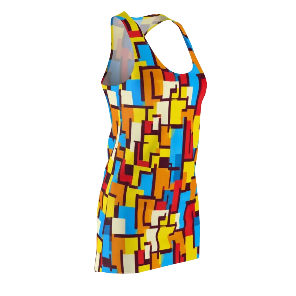 Bauhaus Voltage on Racerback Dress — Front Side