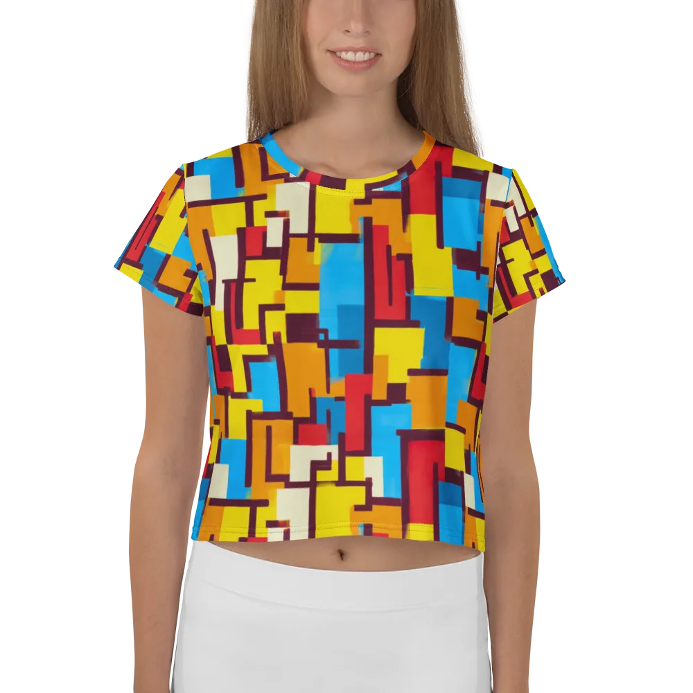 Bauhaus Voltage on Crop Tee — Front