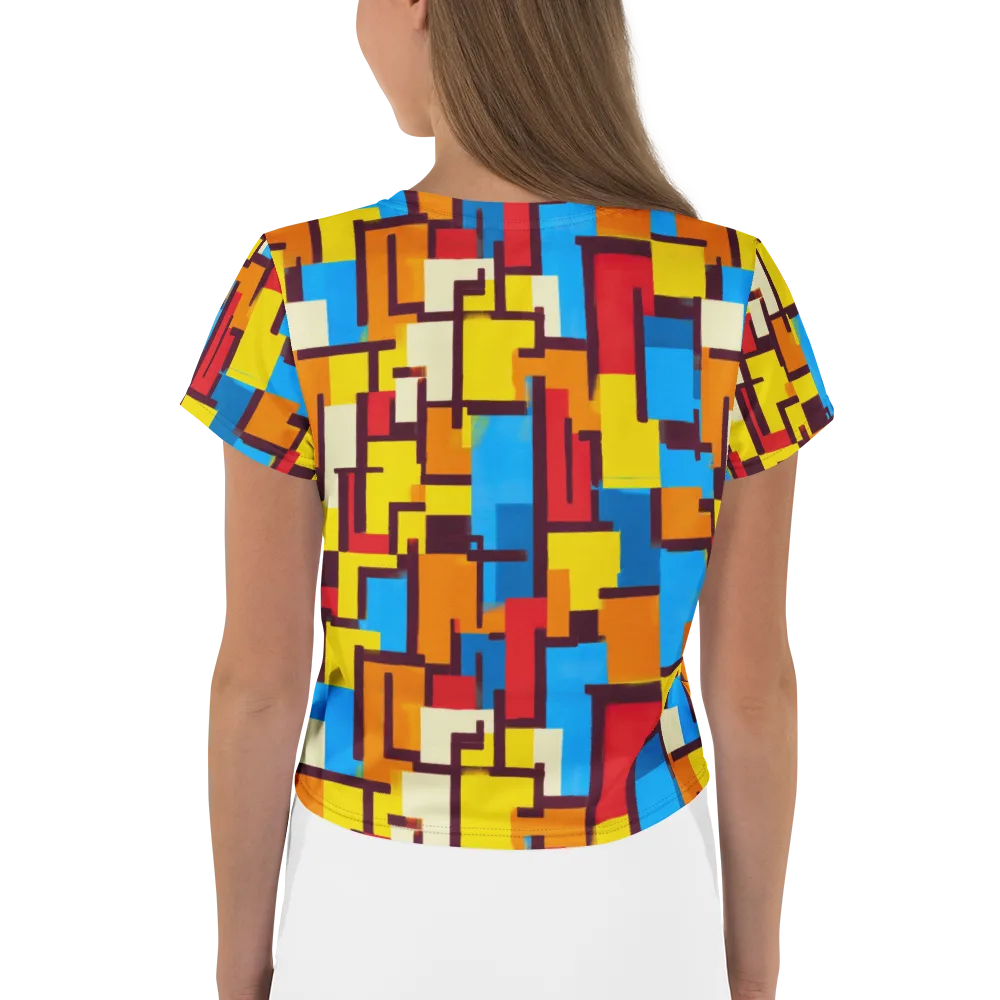 Bauhaus Voltage on Crop Tee — Back