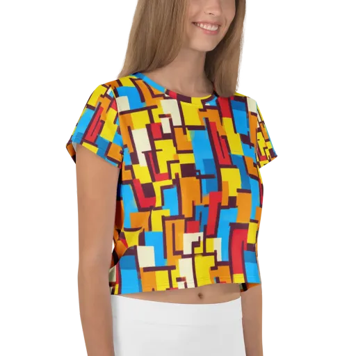 Bauhaus Voltage on a Crop Tee