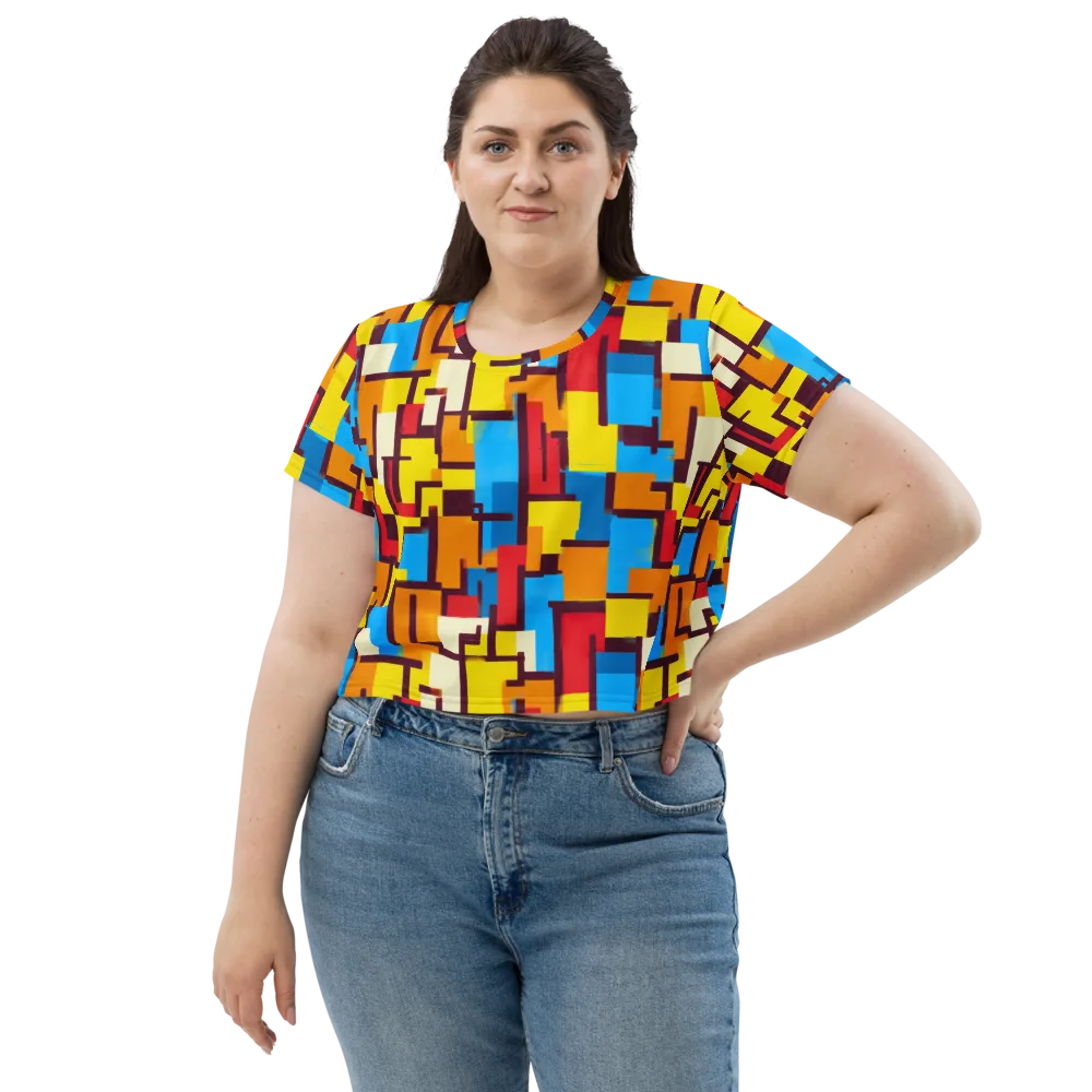 Bauhaus Voltage on Crop Tee — Front