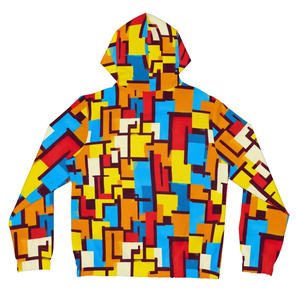 Bauhaus Voltage on Women's Full-Zip Hoodie — Back