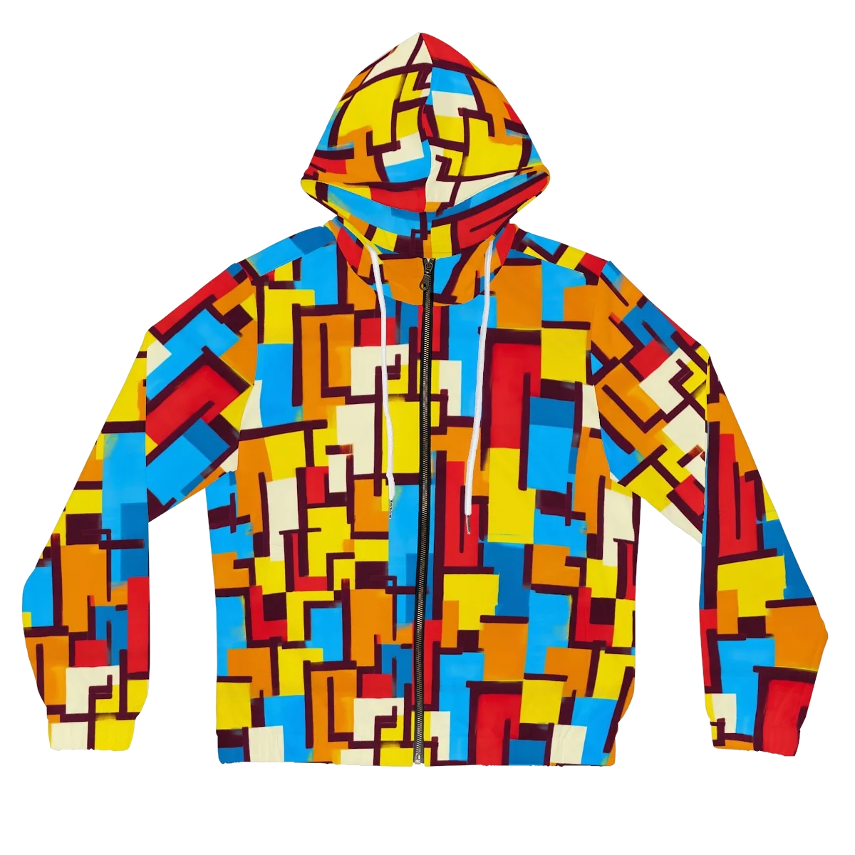 Bauhaus Voltage on Women's Full-Zip Hoodie — Front