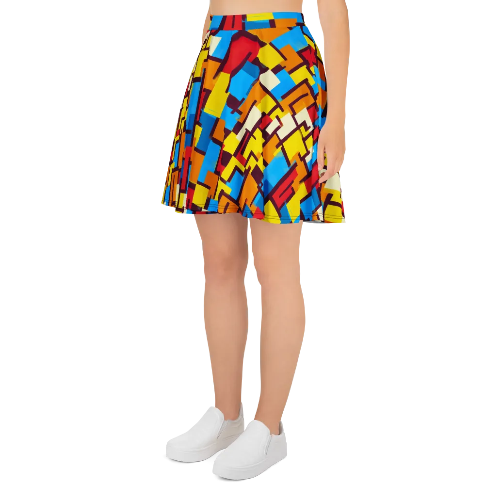 Bauhaus Voltage on Skater Skirt — Left