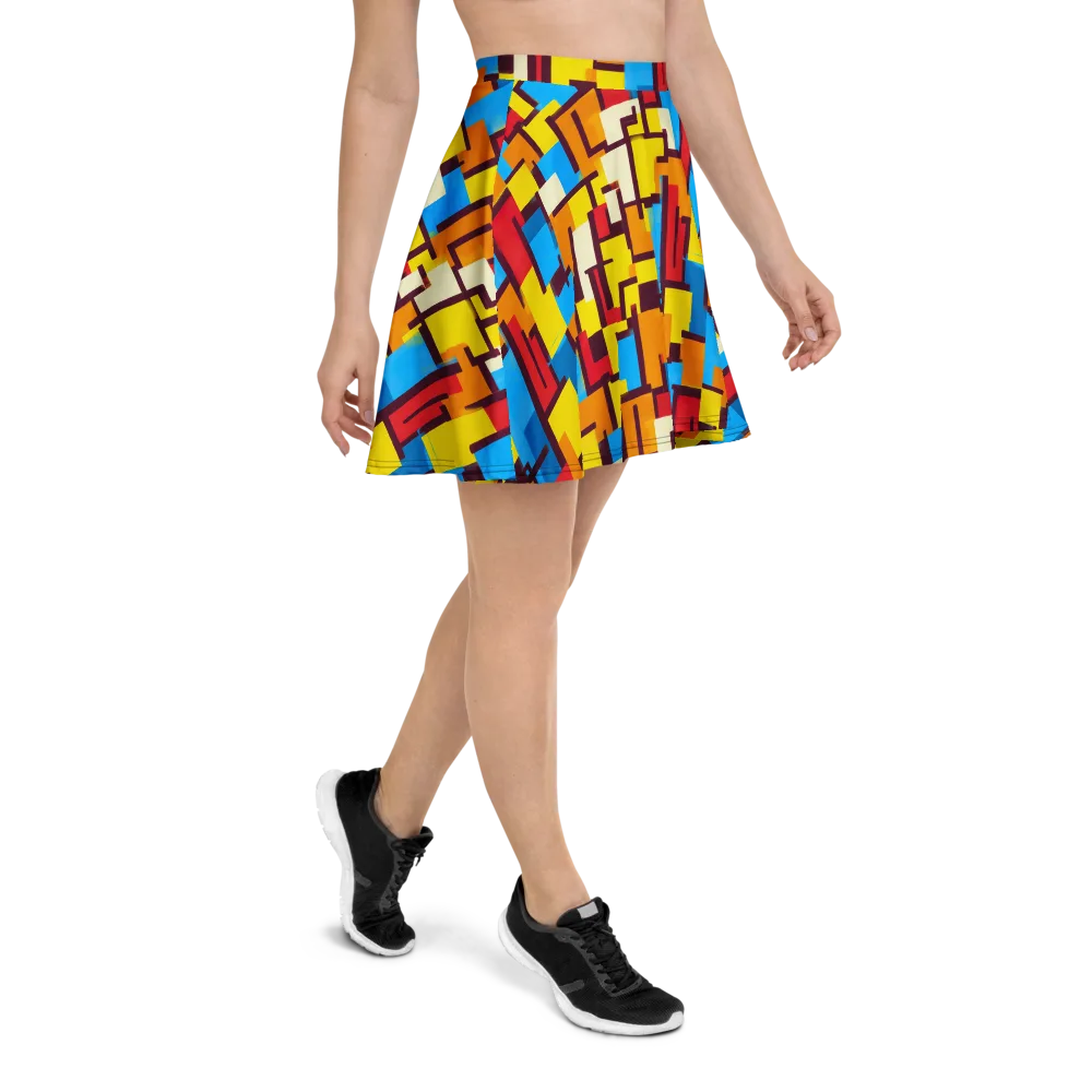 Bauhaus Voltage on Skater Skirt — Right