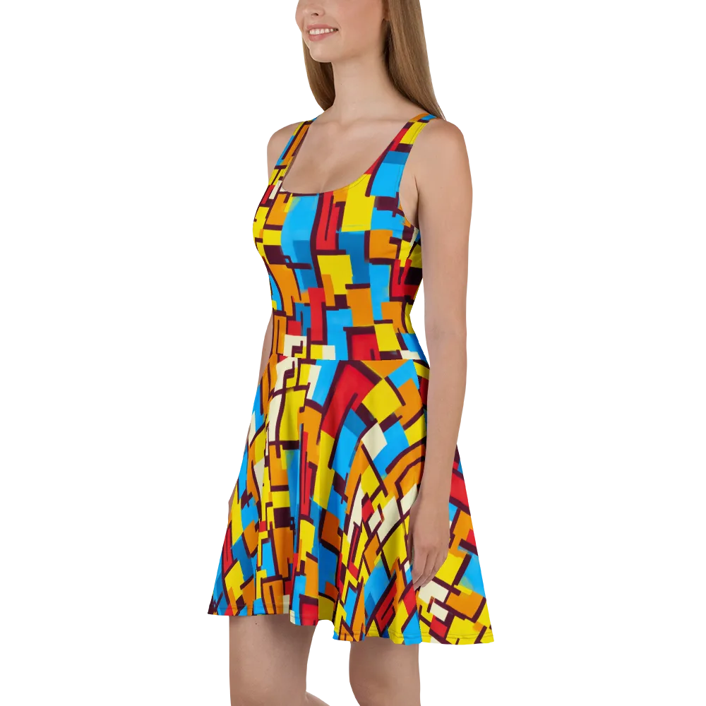 Bauhaus Voltage on Skater Dress — Left