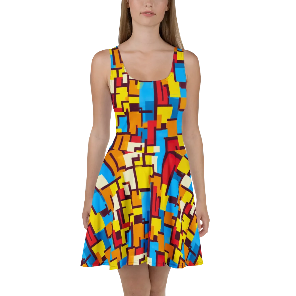 Bauhaus Voltage on Skater Dress — Front