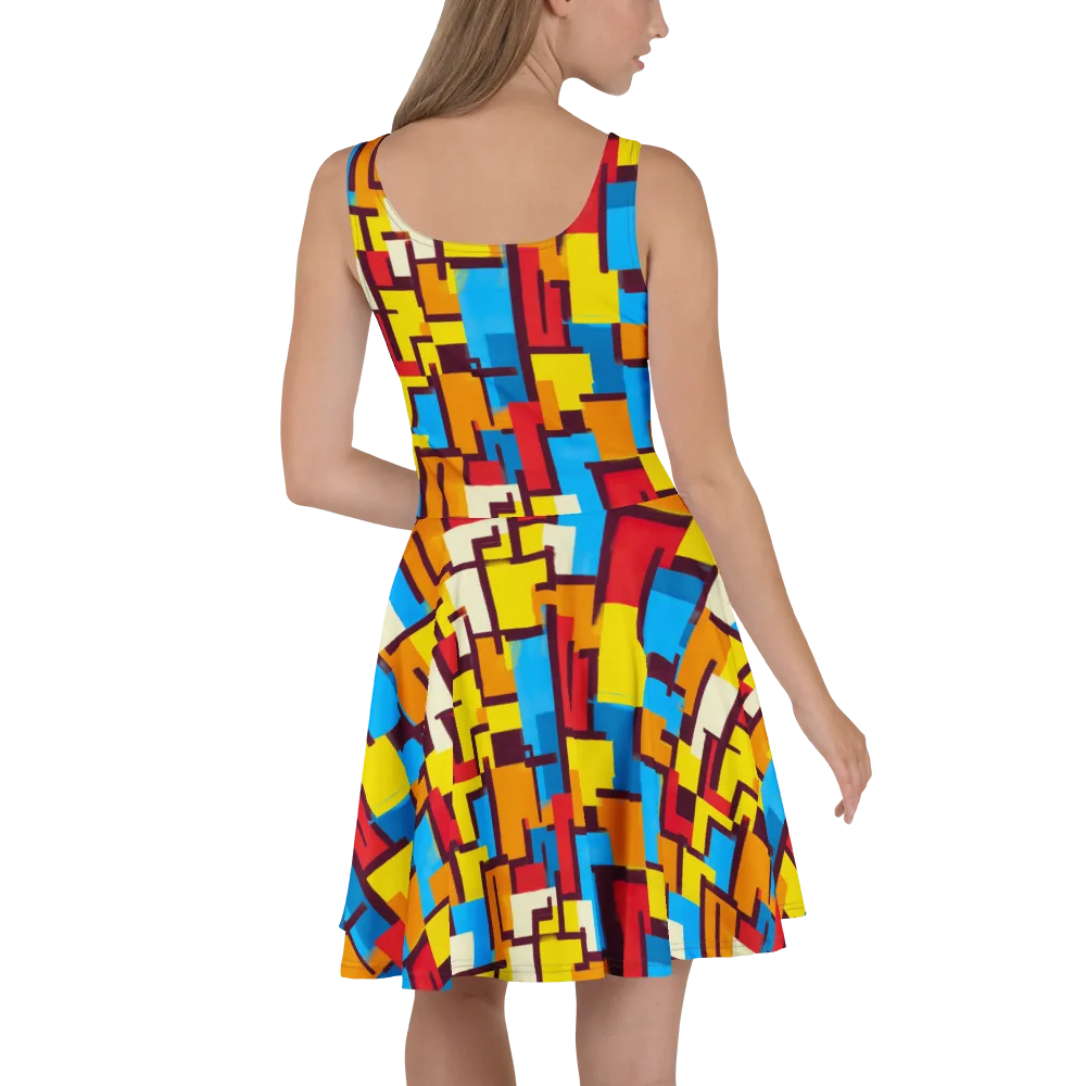 Bauhaus Voltage on Skater Dress — Back