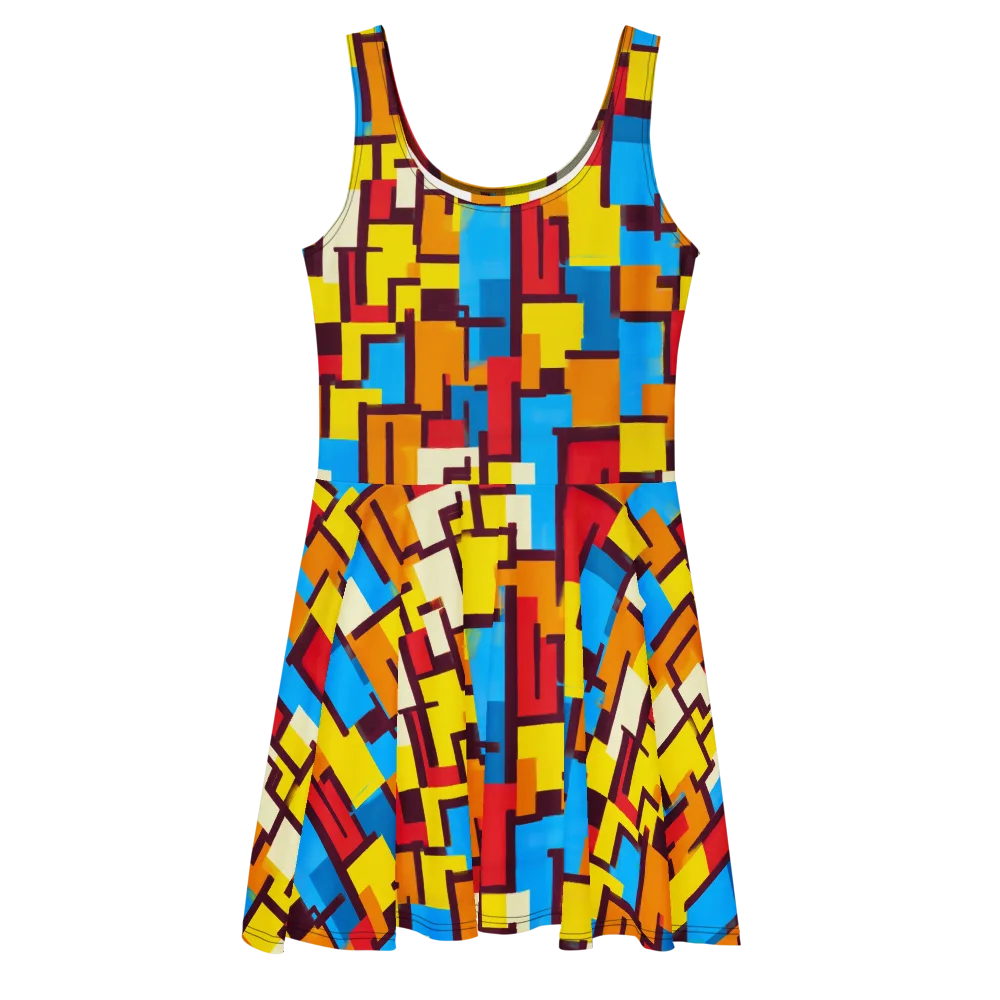 Bauhaus Voltage on Skater Dress — Front