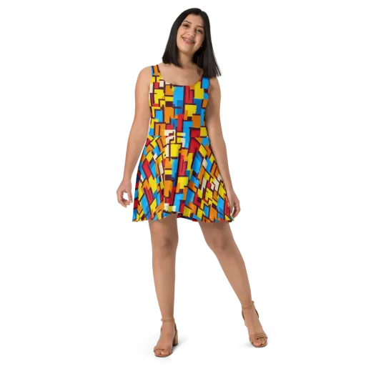 Bauhaus Voltage on a Skater Dress