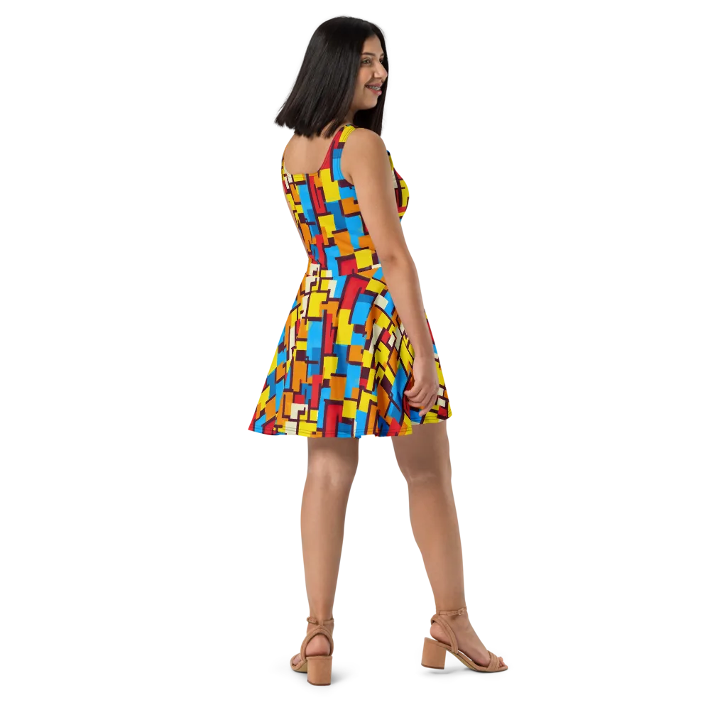 Bauhaus Voltage on Skater Dress — Right
