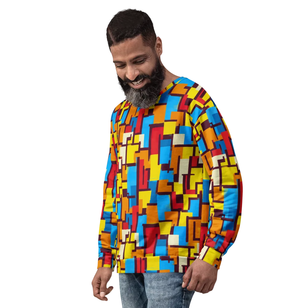 Bauhaus Voltage on Sweatshirt — Left Front