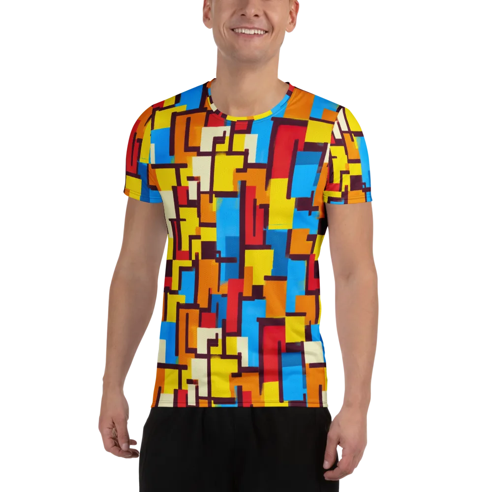Bauhaus Voltage on Men's Athletic T-Shirt — Front