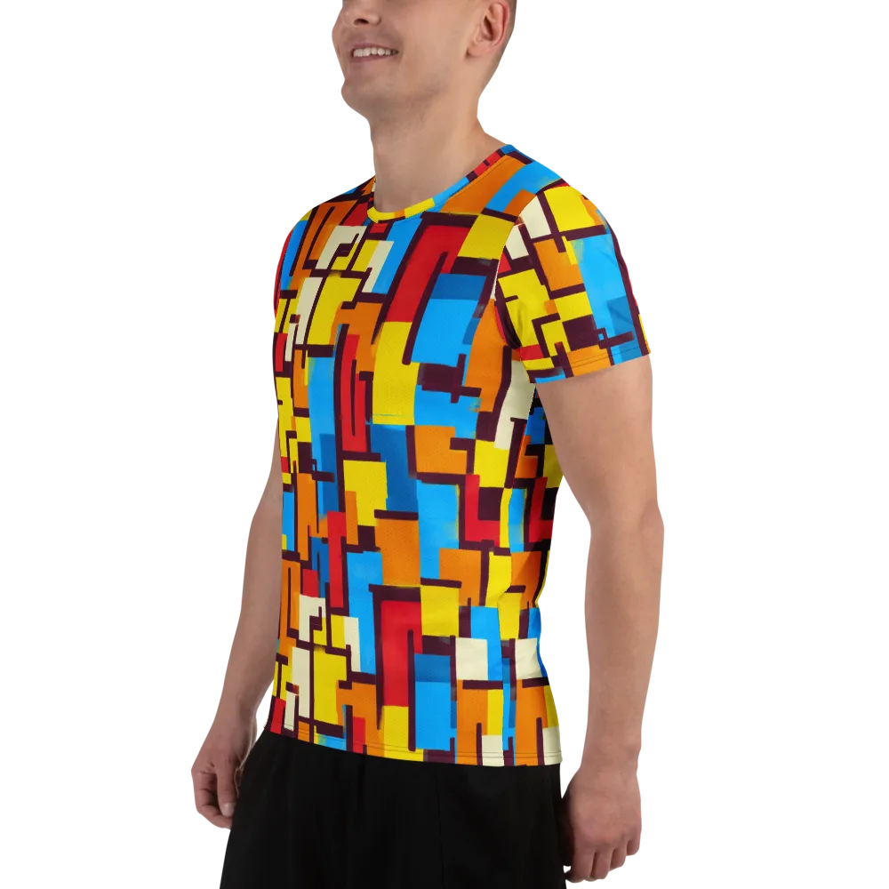 Bauhaus Voltage on Men's Athletic T-Shirt — Left