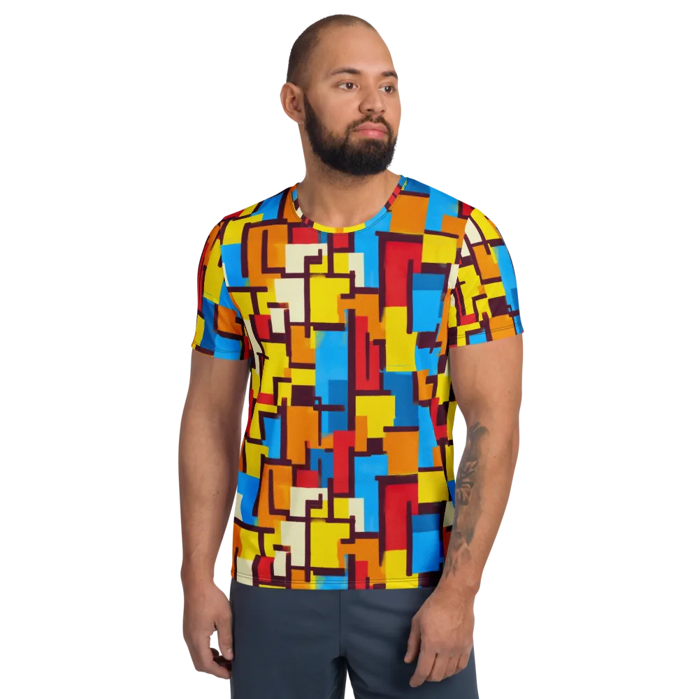 Bauhaus Voltage on Men's Athletic T-Shirt — Front