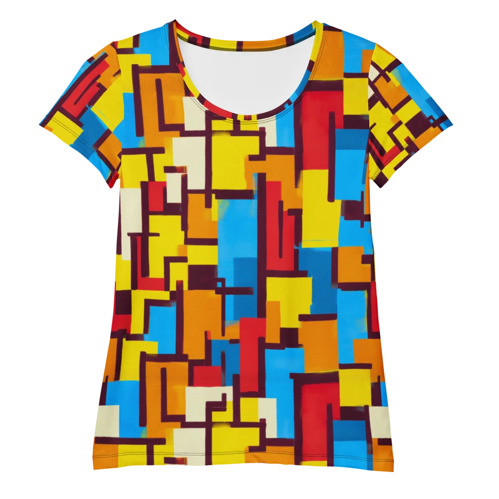 Bauhaus Voltage on Women's Athletic T-Shirt — Front