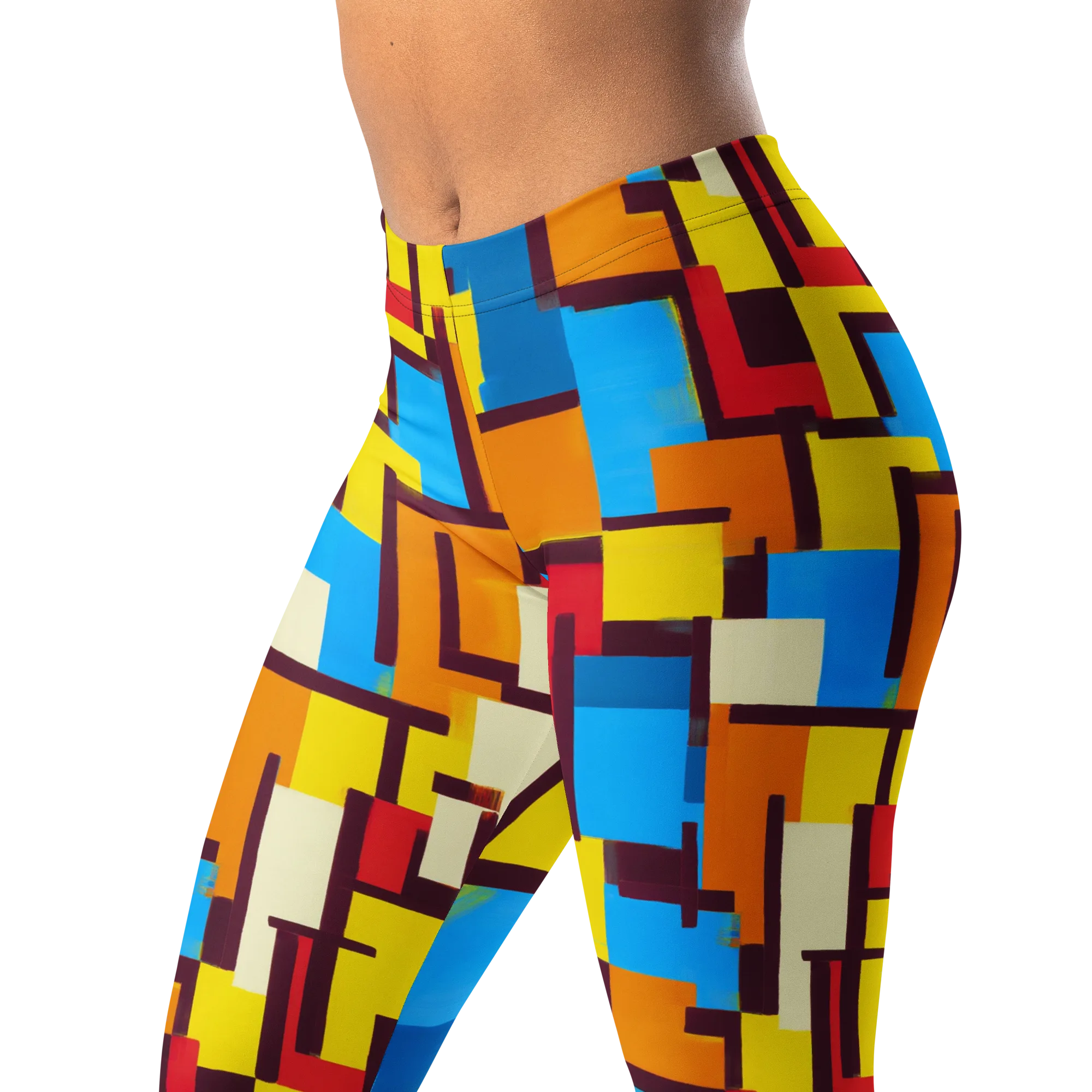 Bauhaus Voltage on Leggings — Left Front