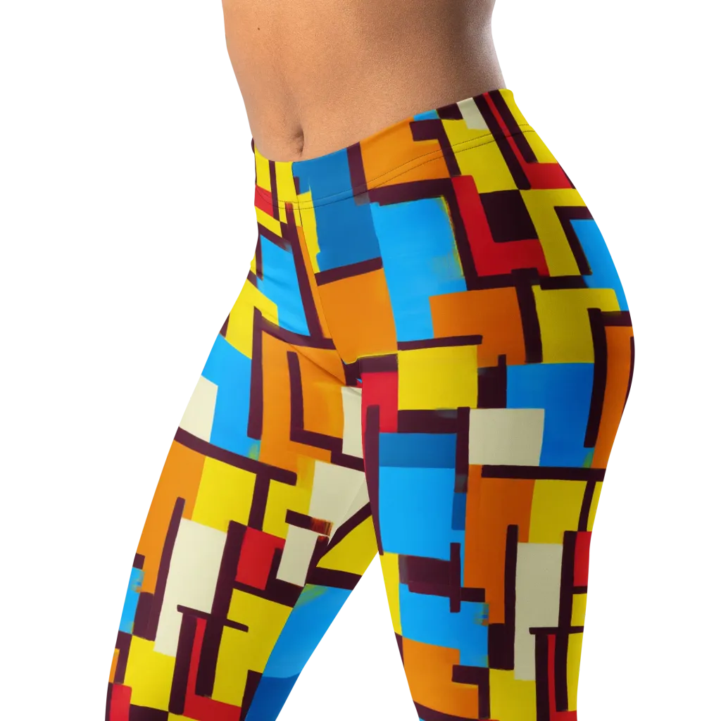 Bauhaus Voltage on Leggings — Left Front