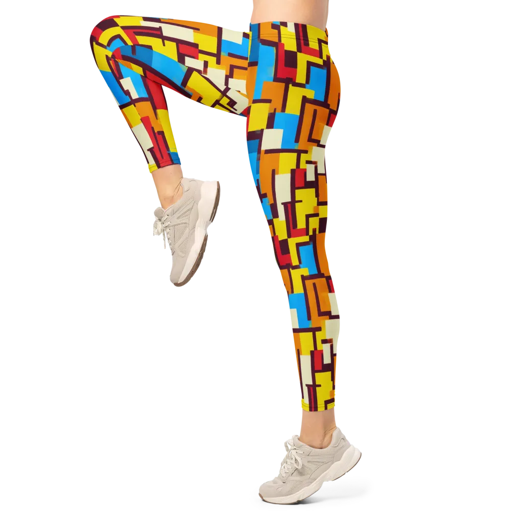 Bauhaus Voltage on Leggings — Left