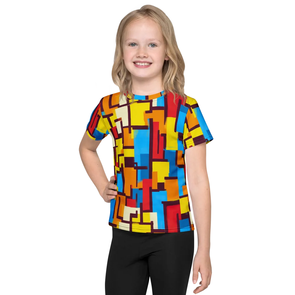 Bauhaus Voltage on Kids Crew Neck T-Shirt — Front