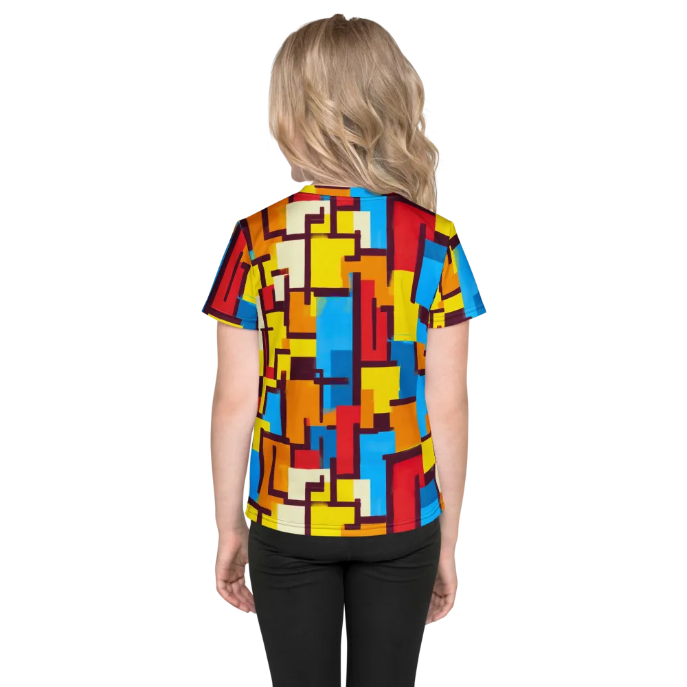 Bauhaus Voltage on Kids Crew Neck T-Shirt — Back