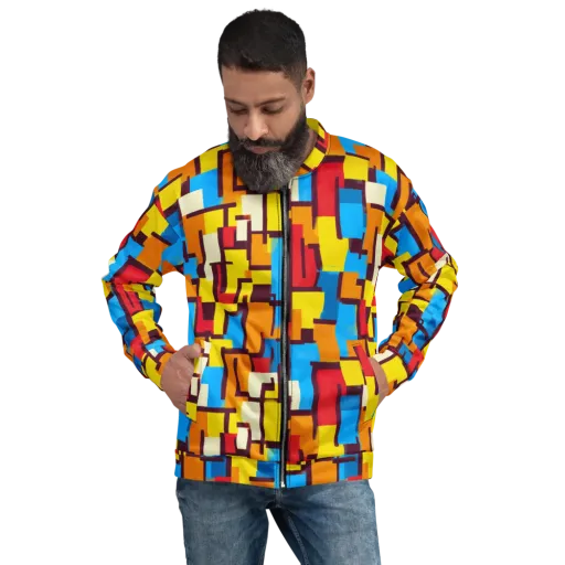 Bauhaus Voltage on a Bomber Jacket