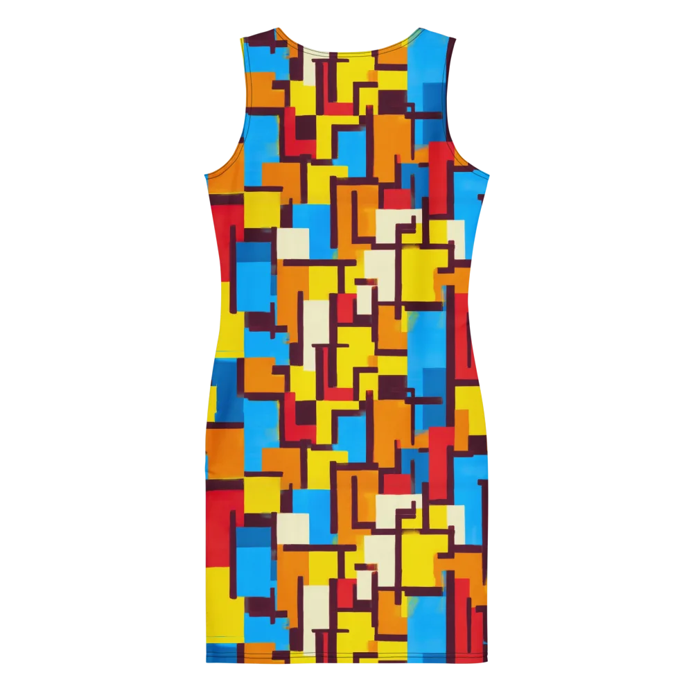 Bauhaus Voltage on Bodycon Dress — Back