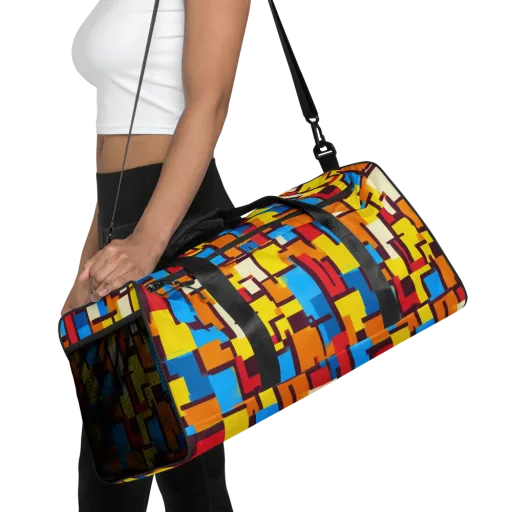Bauhaus Voltage on a Duffle Bag
