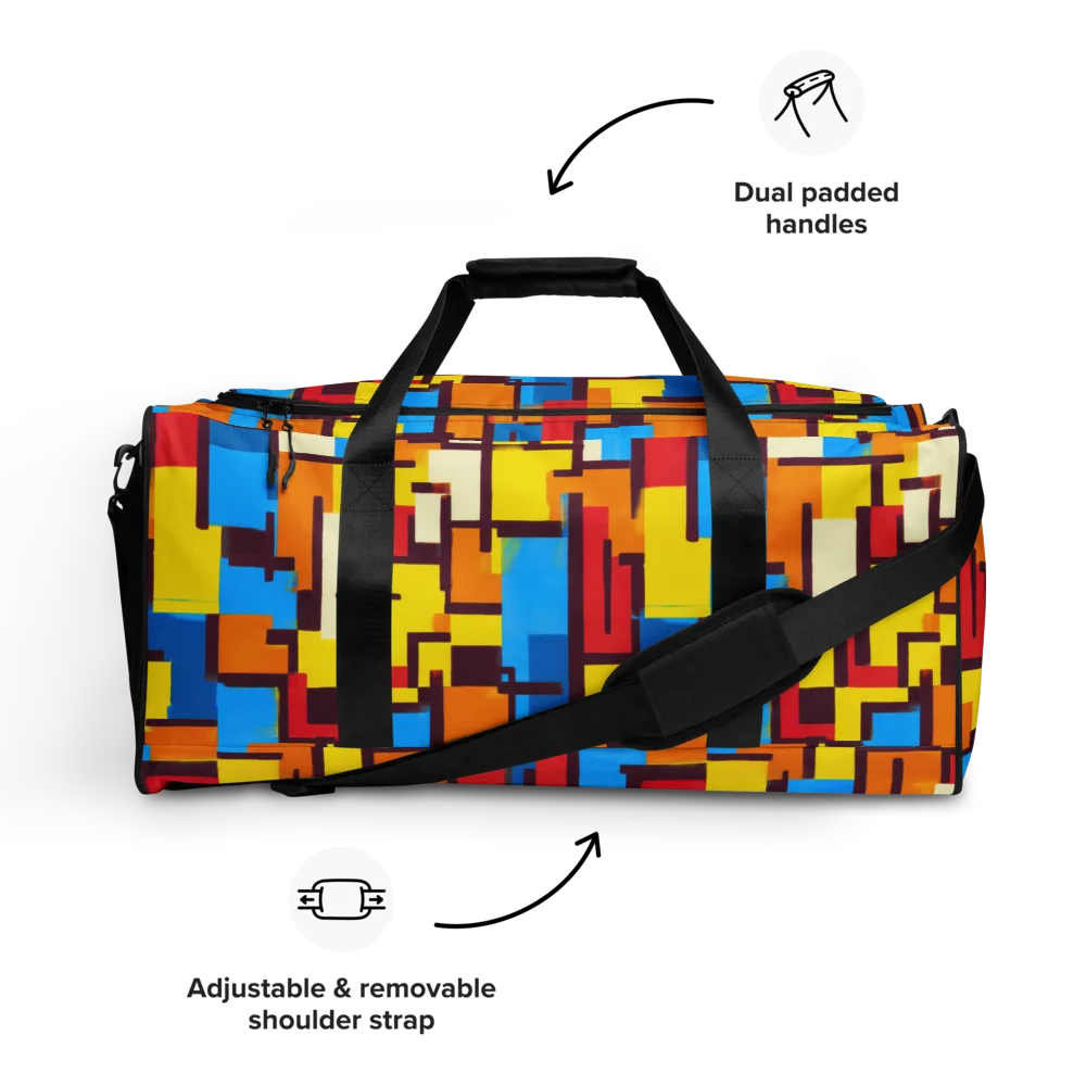 Bauhaus Voltage on Duffle Bag — Front
