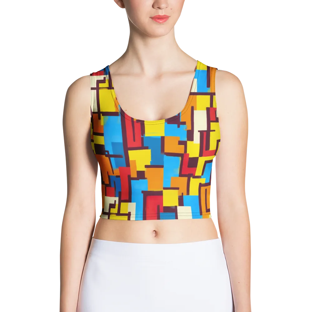 Bauhaus Voltage on Crop Top — Front