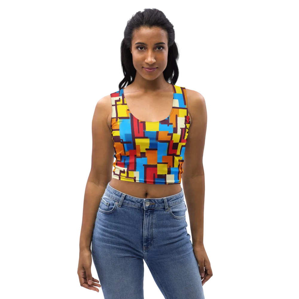 Bauhaus Voltage on Crop Top — Front
