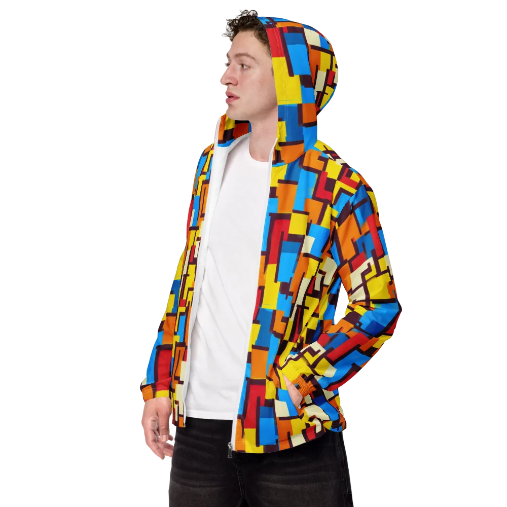 Bauhaus Voltage on Men's Windbreaker — Left Front