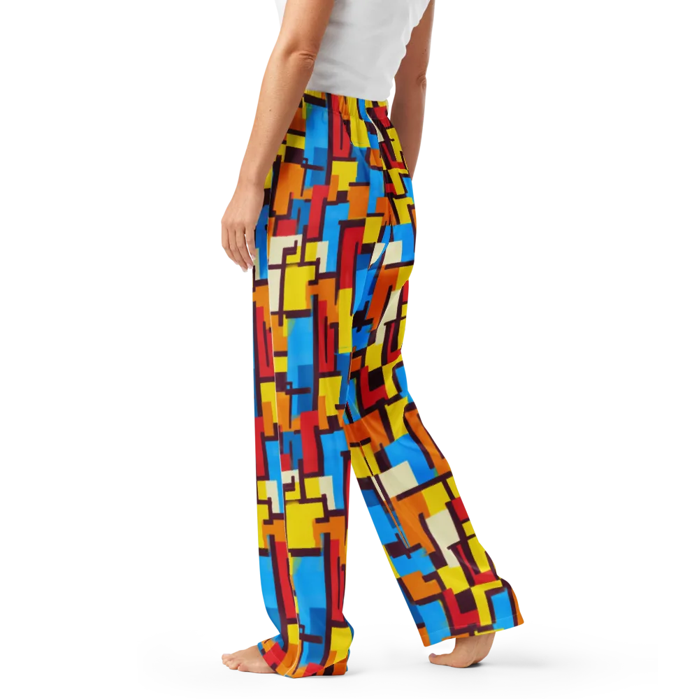Bauhaus Voltage on Women's Pajama Pants — Left