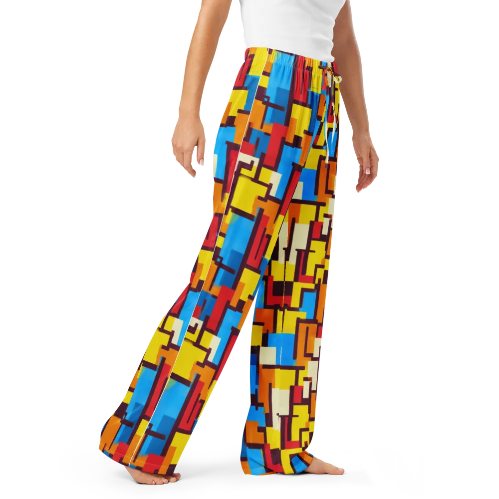Bauhaus Voltage on Women's Pajama Pants — Right Front