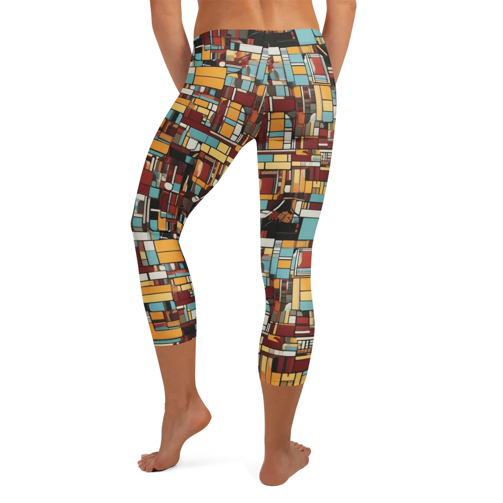 Chromatic City on Capri Leggings — Back