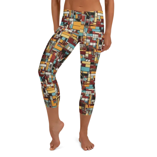 Chromatic City on a Capri Leggings