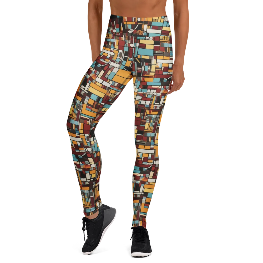 Chromatic City on Yoga Leggings — Front