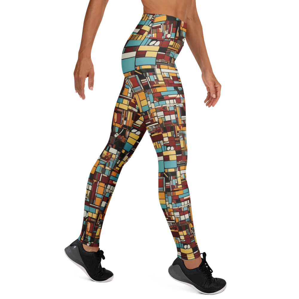 Chromatic City on Yoga Leggings — Right