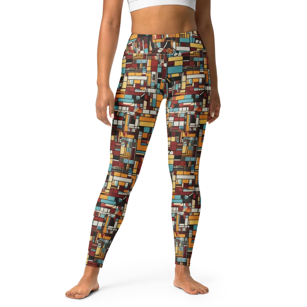 Chromatic City on Yoga Leggings — Front