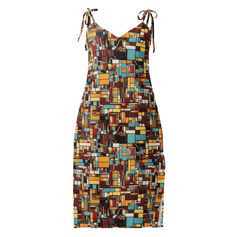 Chromatic City on Slip Dress — Front