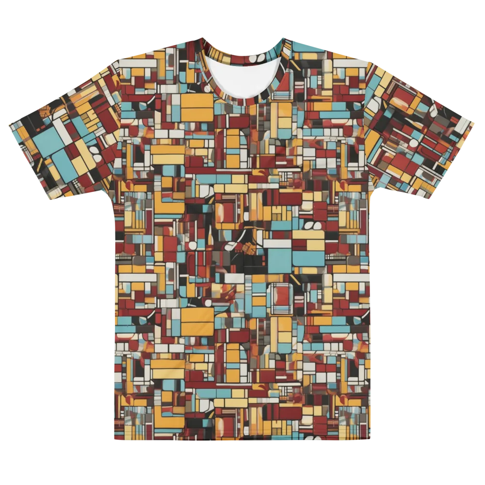 Chromatic City on Men's Cotton Crew Neck T-Shirt — Front