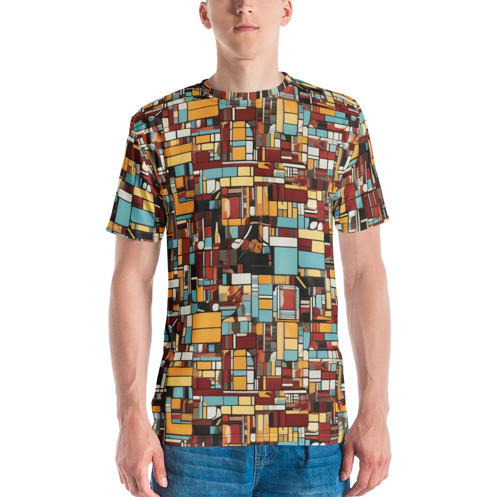 Chromatic City on Men's Crew Neck T-Shirt — Front