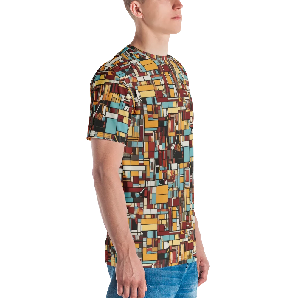 Chromatic City on Men's Crew Neck T-Shirt — Right