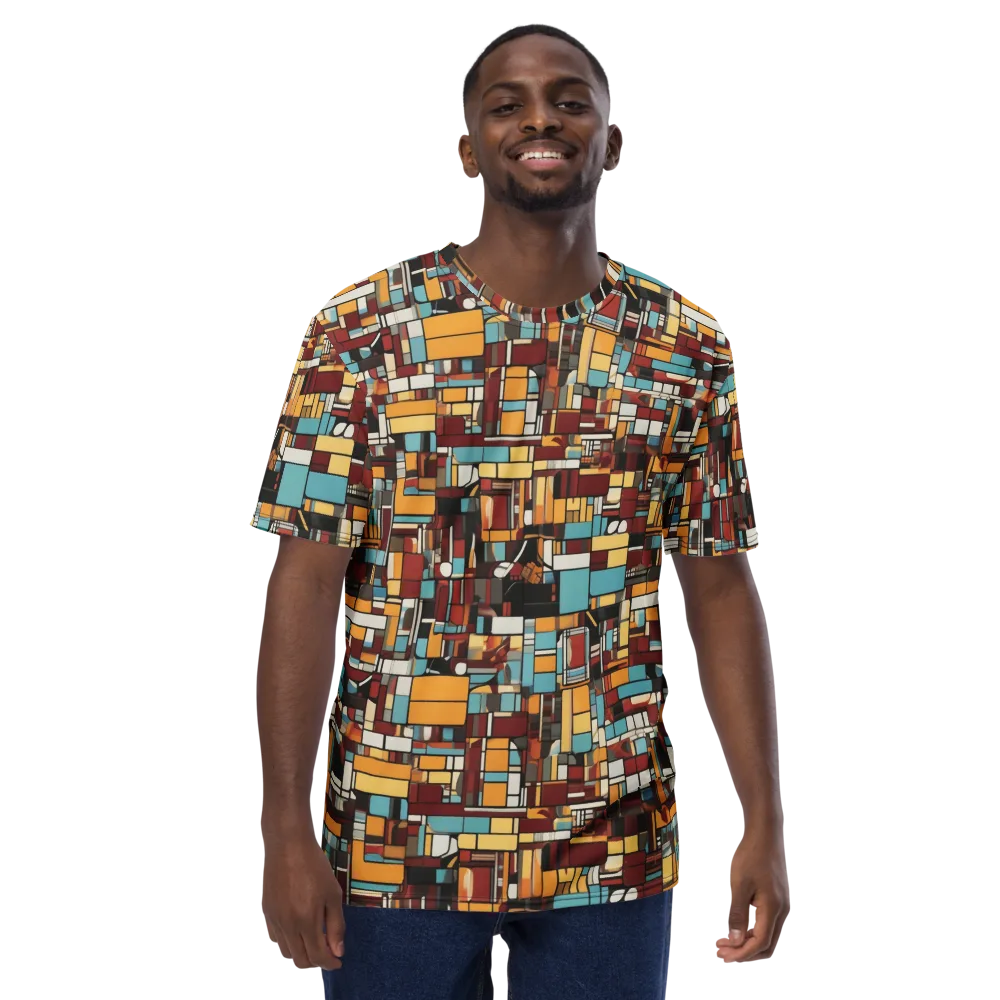Chromatic City on Men's Crew Neck T-Shirt — Front